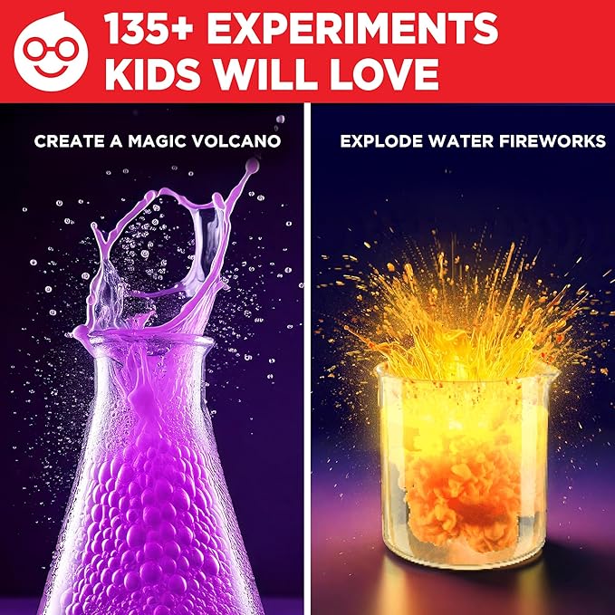 Doctor Jupiter Ultimate Science Kit, Chemistry Set for Kids Ages 8-10-12-14 | Birthday Gift Ideas for Boys & Girls 8,9,10+ Years Old| STEM Toy with 135+ Experiments| Learning & Educational Projects-CubbioJoy