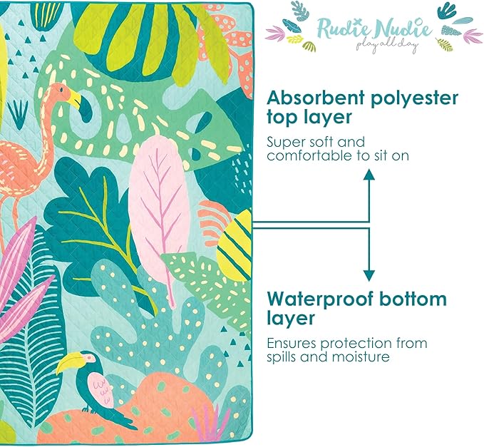 Jumbo Picnic Rug, Premium Large Picnic Mat, 6'7" x 6'7", Outdoor Waterproof Picnic Blanket Beach Mat, Foldable & Waterproof, Picnic Blankets Ideal for Beach & Park, Outdoor Blanket-CubbioJoy