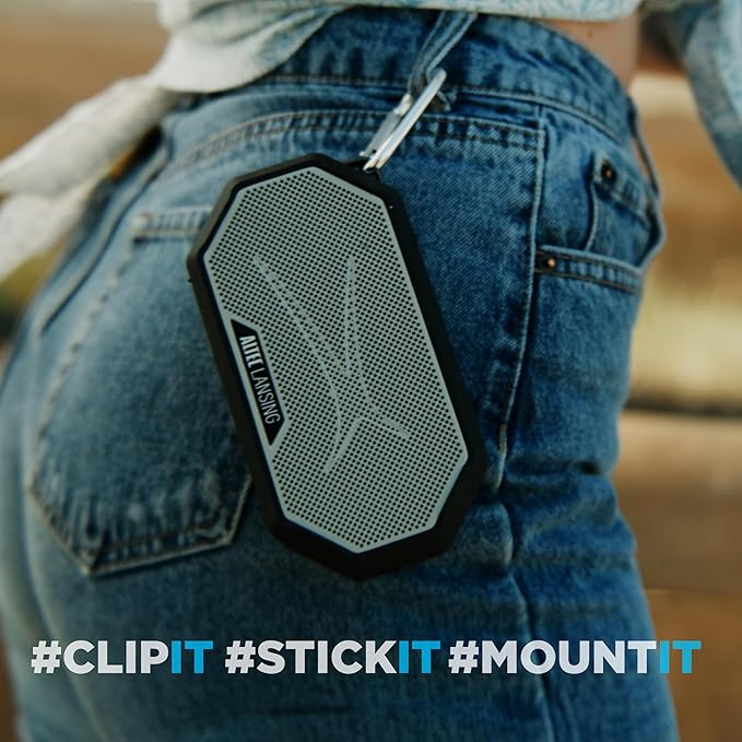 Altec Lansing Portable Bluetooth Speaker HYDRAMINI 2.0, IP67 Waterproof, Portable, 12h Playtime, Wireless Pairing, USB-C Quick Charge, Magnetic Bluetooth Speaker, Voice Assistant Integration-CubbioJoy