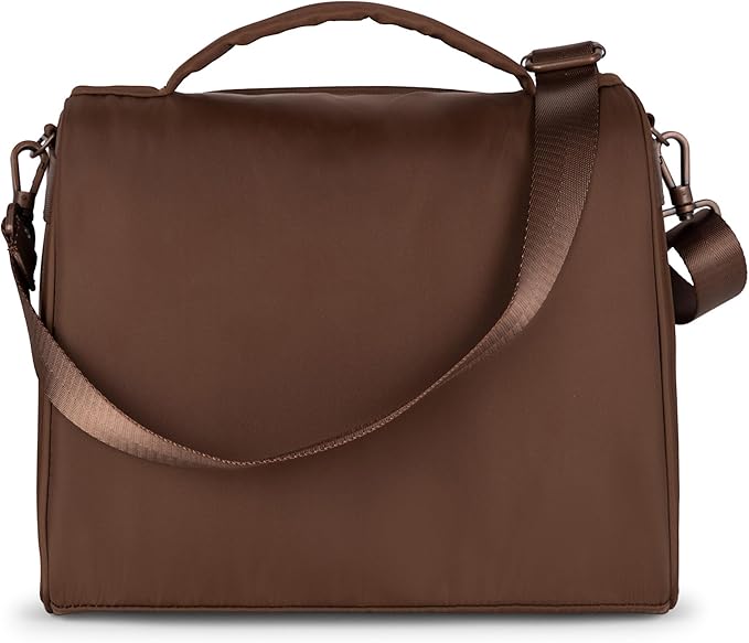 JuJuBe Insulated Bottle Bag, Breastmilk Storage Bag for Baby Bottles, Travel Insulated Lunch or Cooler with Handle, Waterproof Lining for Nursing, Milk, Food, Baby Formula, Snacks, Daycare, Espresso-CubbioJoy