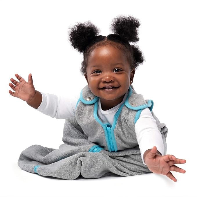 baby deedee Sleep Nest Fleece Baby Sleeping Bag, Gray, 6-18 Month-CubbioJoy