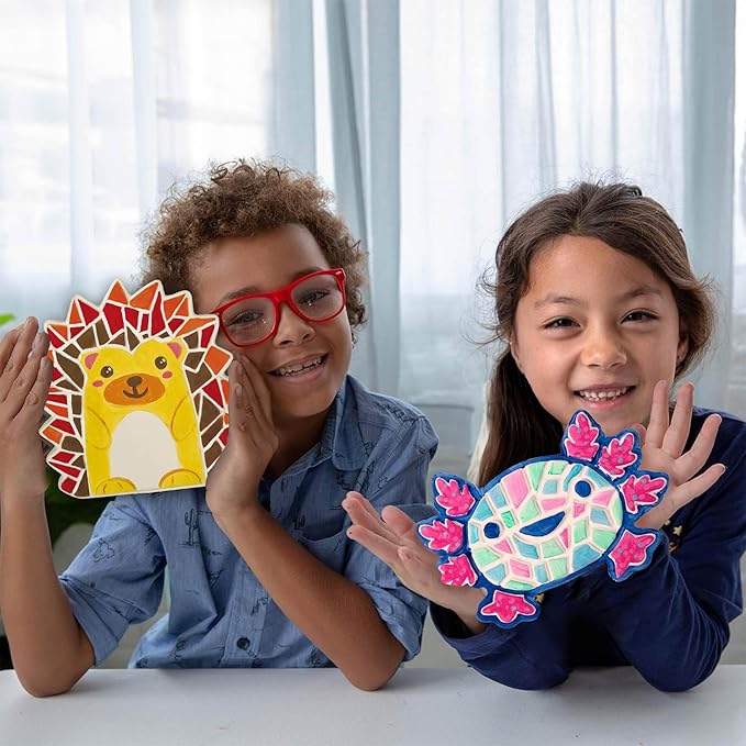 Creative Roots Axolotl Stepping Stone Kit, 7-Inch Paintable Ceramic Stepping Stone, Includes 6 Acrylic Paints, Kids Crafts, Ages 8+-CubbioJoy