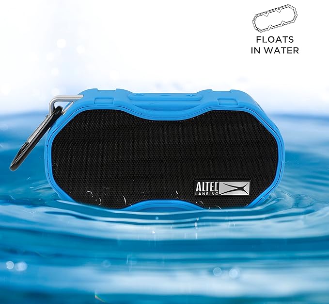 Altec Lansing Baby Boom XL - Waterproof Bluetooth Speaker, Wireless & Portable Speaker for Travel & Outdoor Use, Deep Bass & Loud Sound, 1 Pack, Blue-CubbioJoy