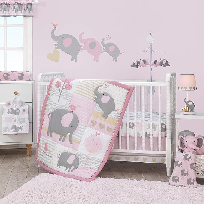 Bedtime Originals Eloise 4-Piece Nursery Baby Crib Bedding Set-CubbioJoy