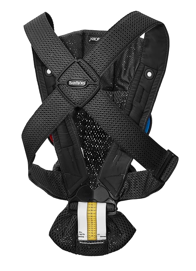 BabyBjörn Baby Carrier Mini, Black, 3D Mesh | Newborn Carrier (7-25 lbs), Ergonomic, Easy-to-Use-CubbioJoy