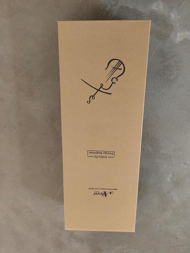 Aileen Solid Wood Violin 4/4 Full Size for Adults and Kids Age 12+, Fiddle Set for Beginners Student, Professional Violin Starter Kit with 12 Accessories (Selected European Solid Spruce and Maple)-CubbioJoy