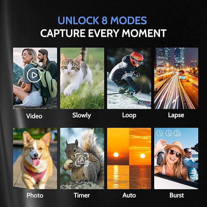 5K Digital Camera, Dual Screens Camera with 18X Digital Zoom, Compact Vlogging Camera for Teens, Beginner-Friendly Gift Pack, 32GB Card & 2 Batteries, Black-CubbioJoy