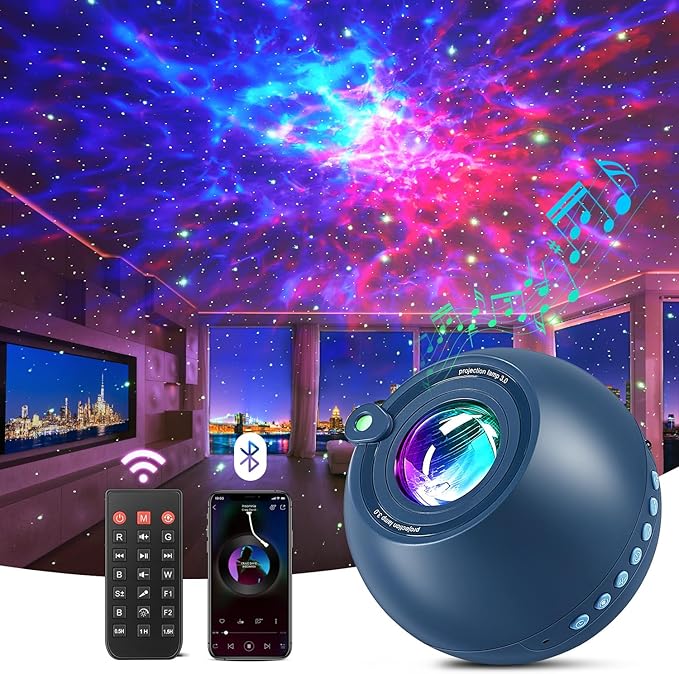Bedroom Decor Boy Gift Lava Lamp Room Decor 15 White Noise Sound Machine for Kids Night Light Bluetooth Projector Nebula Projector Sunset Lamp Dorm Decor Led Cloud Lights for Bedroom-CubbioJoy