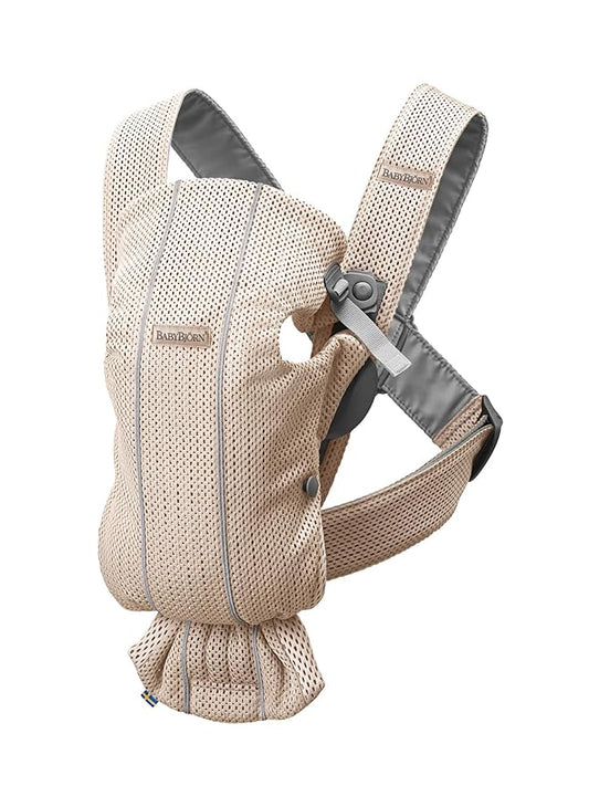 BabyBjörn Baby Carrier Mini, 3D mesh, Pearly Pink-CubbioJoy