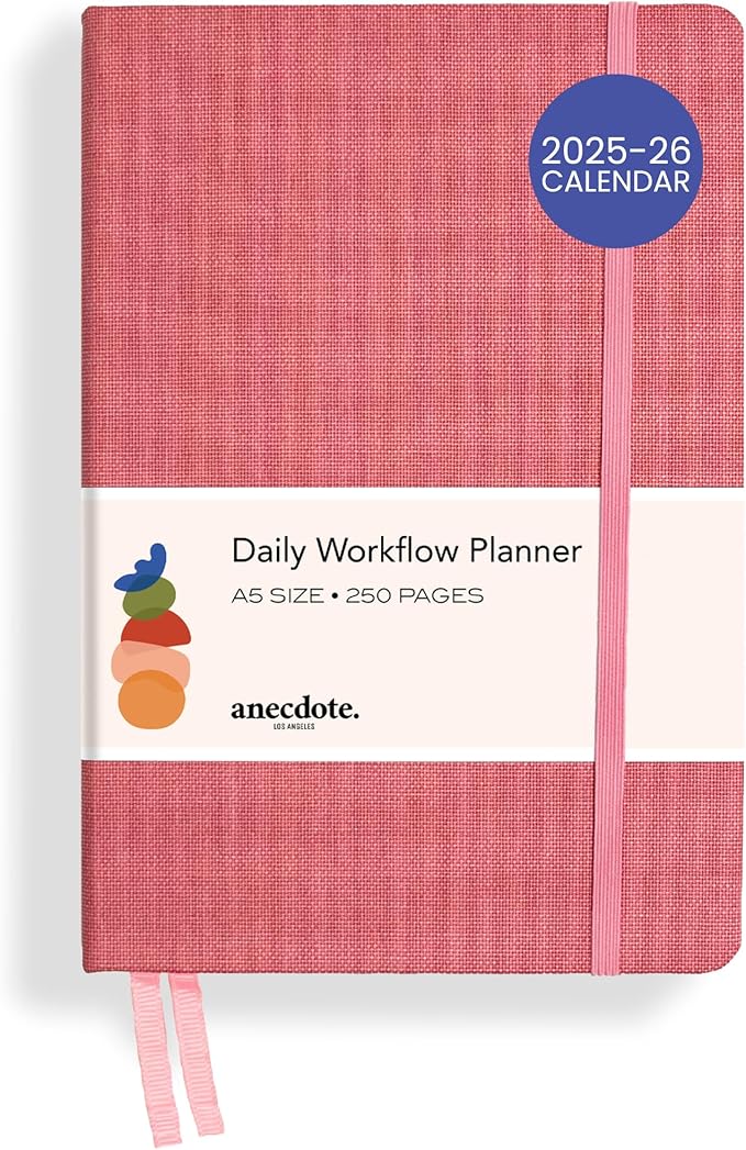 Anecdote 2026 Planner: A Monthly, Weekly & Daily Planner 2026 for Planning Your Success - A5 Size Hardcover Start Anytime and Achieve your Goals - Blossom Pink-CubbioJoy