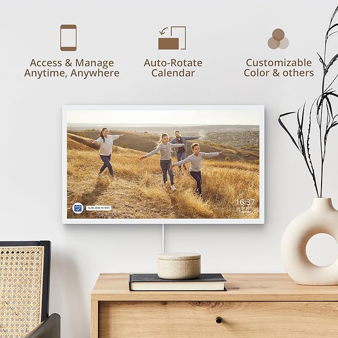 Dragon Touch 24 inch Digital Calendar Chore Chart – Interactive Touchscreen, Smart Family Planner, Hearth Display Desk Digital Calendar Seamless Scheduling-CubbioJoy