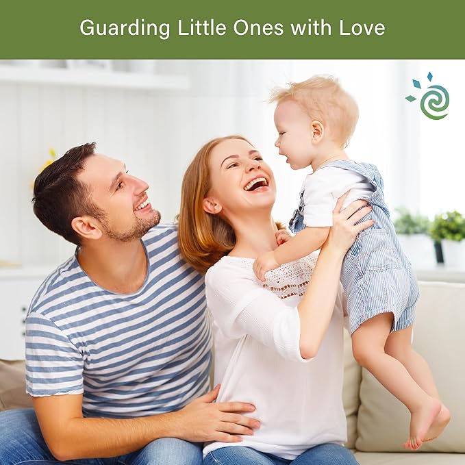 6 Pack Door Knob Safety Covers for Kids, Child Proof Door Knob Covers, Door Handle Baby Proof, Child Locks for Door, Easy to Install, White-CubbioJoy