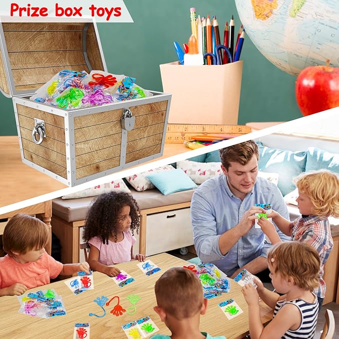 40 Pcs Sticky Hands For Kids Party Favor Goodie Bag Stuffer Stretchy Treasure Box Toy Exchange Classroom Prize Bulk Toy Pinata Filler School Gift Bag Small Favors Slap Hand Christmas Party Supplies-CubbioJoy