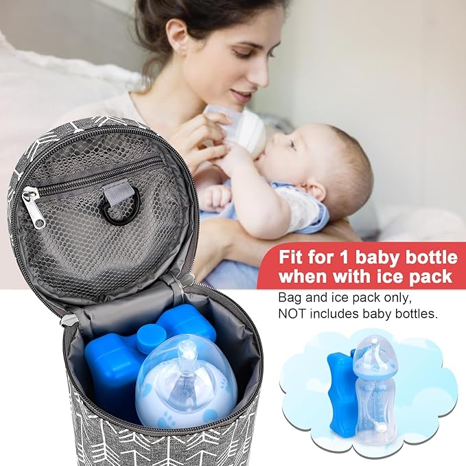 Accmor Breastmilk Cooler Bag, Insulated Baby Bottle Cooler Tote Bags for Nursing Mom Daycare-CubbioJoy