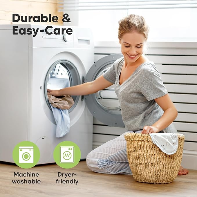 KeaBabies 2-Pack Organic Crib Sheets for Boys, Girls - 52x28 Fitted Crib Mattress Sheet Neutral, Breathable Jersey Cotton Cover for Baby Bed, Toddler Mattress, Soft & Cute Prints (Herb)-CubbioJoy