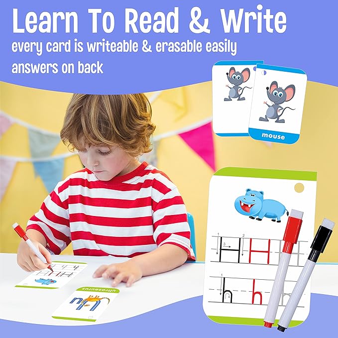 180 Toddler Learning Flashcards, Educational Tool for Preschoolers-CubbioJoy