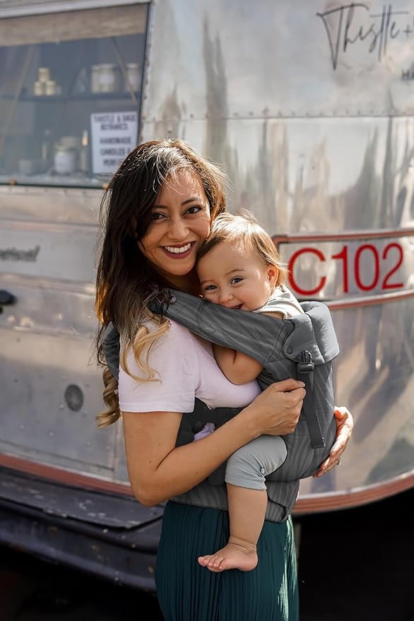 Beco Gemini Baby Carrier Newborn to Toddler - Front, Back and Hip Seat Carrier, Baby Carrier Backpack & Baby Front Carrier with Adjustable Seat, Ergonomic Baby Holder Carrier 7-35lbs (Dark Zebra)-CubbioJoy