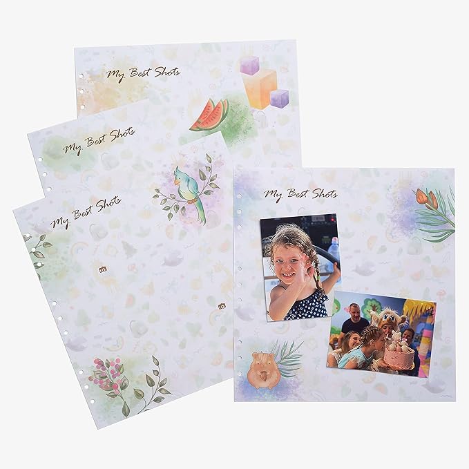 Baby Memory Book Extra Pages for Photos – Baby Book “Choose Joy” | 10 Additional Paper Sheets for Loose-Leaf Baby Photo Album Keepsake Journal for Newborn Girls Boys | Refill Paper Set-CubbioJoy