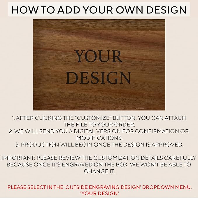 American Flag Box Personalized - Large Keepsake Boxes for Mens, Boys, 5th Wedding Gift Anniversary for Men/Women, Acacia Wood Decorative Chest Memory, Boys Treasure Box, 11.5 x 8.5 x 5.5 in-CubbioJoy