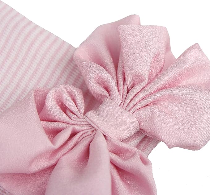 Baby Caps and Mittens Newborn Hospital Beanie Hats No Scratch Gloves Soft Babies Gift Set for Boys Girls-CubbioJoy