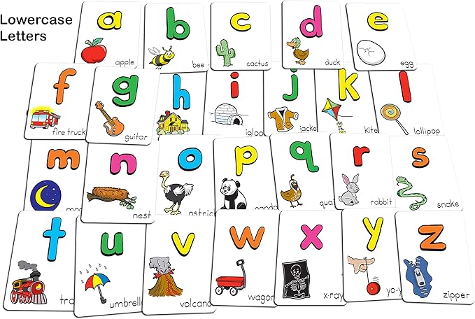 Alphabet Slap Jack® | Play 4 Alphabet Games Including Alphabet Go Fish, Slapjack, ABC Letter Matching or Flash Cards | Learn Upper & Lowercase Letters and Sounds | Build CVC Words | PreK to 1st Grade-CubbioJoy