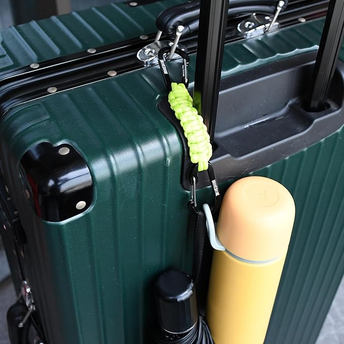 BRAVESHINE Paracord Keychain Carabiner Clip, D Ring Lanyard Hanger Stroller Hook for Water Bottle, Key, Backpacks, Men, Women-CubbioJoy