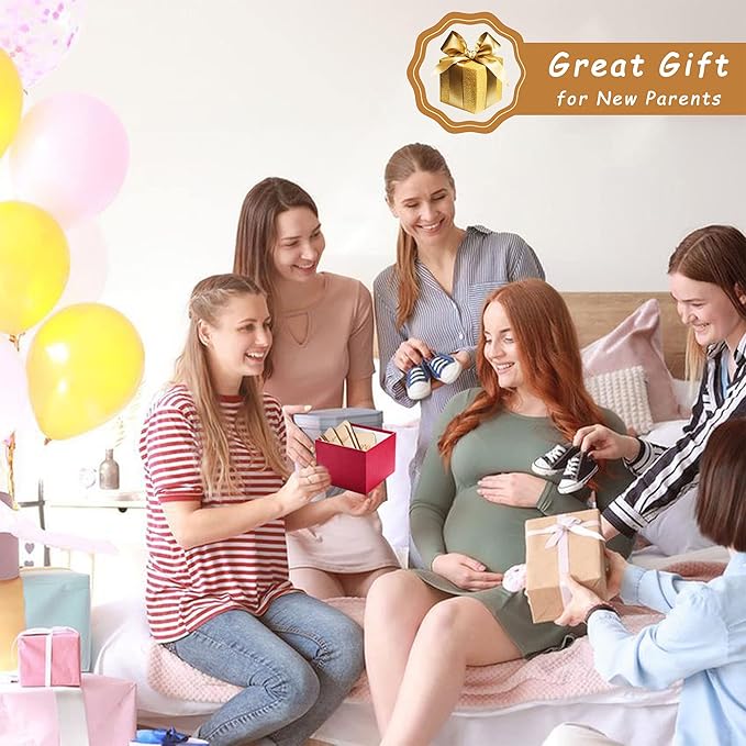 Baby Closet Dividers for Clothes Organizer - Set of 8 Beautiful Wooden Double-Sided Baby Clothes Size Organizer from Newborn to 24 Months for Nursery Decor-CubbioJoy