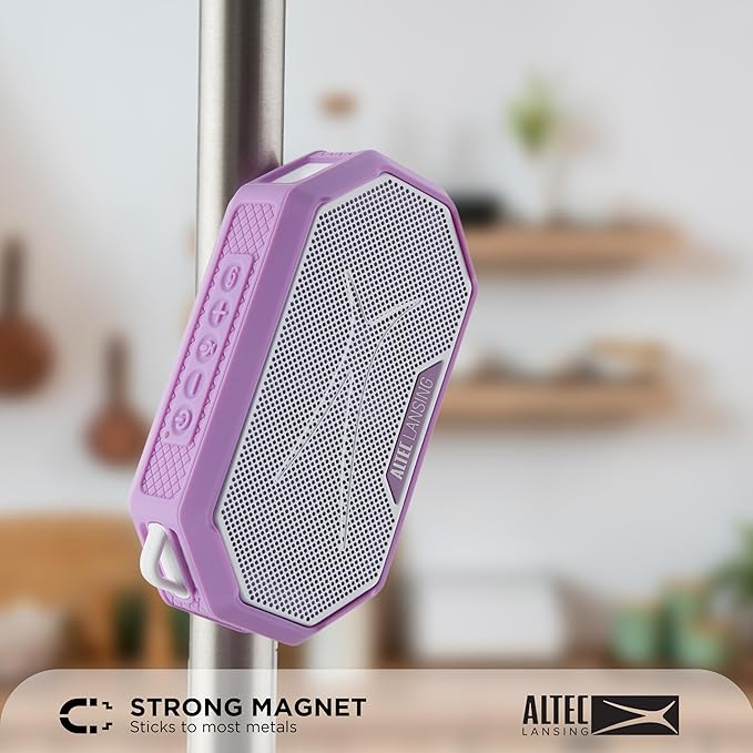 Altec Lansing Portable Bluetooth Speaker HYDRAMINI 2.0, IP67 Waterproof, Portable Speaker, 12h Playtime, Wireless Pairing, USB-C Quick Charge, Magnetic Bluetooth, Voice Assistant Integration-CubbioJoy