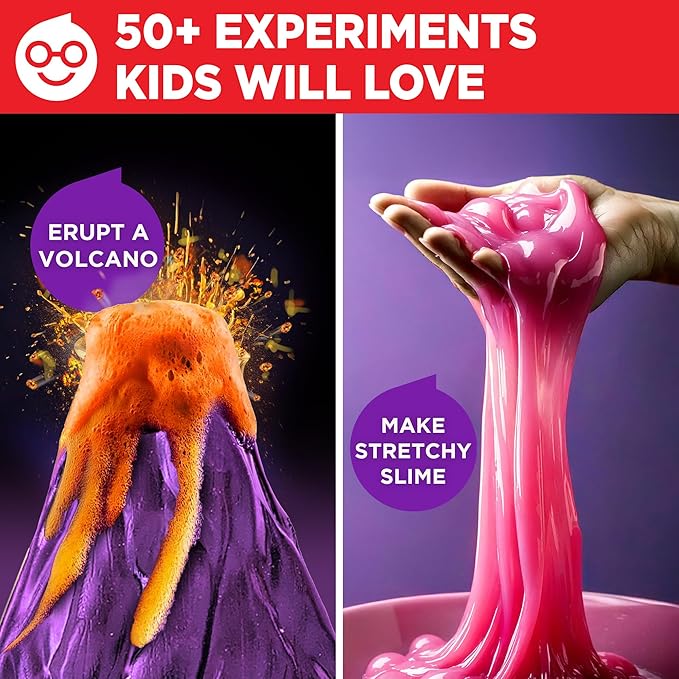 Doctor Jupiter My First Science Kit, Chemistry Set for Kids Ages 4-5-6-7-8 | Birthday Gift Ideas for 4+ Year Old Boys & Girls | Toy Stem Kit with 50+ Experiments | Learning & Educational Projects-CubbioJoy