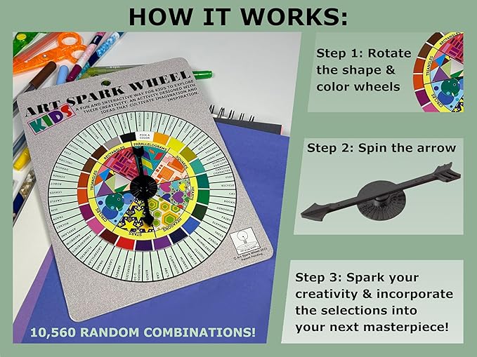 Art Game for Kids: Inspiring Drawing & Painting Activity for Young Artists, Parents & Teachers – Fun Art Supplies & Unique Gift for Kids 5+ – Perfect Educational Toy for Classrooms-CubbioJoy