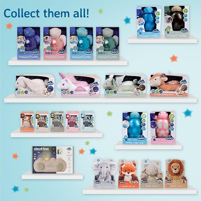 Cloud b Calming Nightlight Star Projector | Gentle Brightness | 3 Colors | 3 Constellations | Auto-Shutoff | Twilight Buddies®- Fawn-CubbioJoy