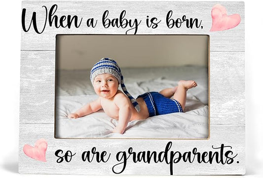Baby Picture Frame, Ultrasound Picture Frames, When a Baby is Born So is a Grandparents, New Grandparents Gifts First Time 2025, Photo Frame,4x6 inch-CubbioJoy