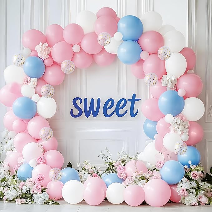 JOYIN 150 Pcs Pastel Pink Balloons, Different Sizes 18 12 10 5 Inch Pastel Pink Latex Balloon Arch Kit with Instruction for Birthday Decoration Party Graduation Wedding Holiday-CubbioJoy
