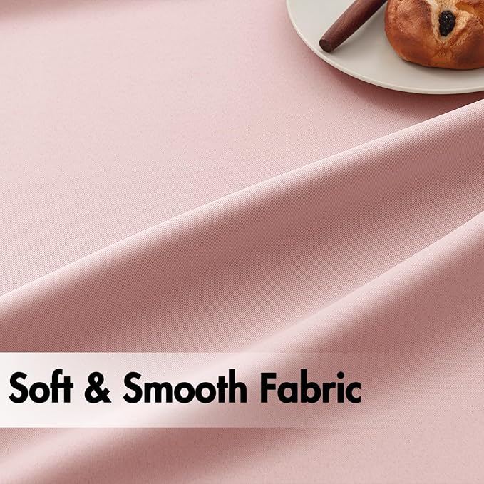 ANRODUO Light Pink Blackout Curtains for Girls Bedroom Living Room, Back Tab Rod Pocket Pinch Pleated Thermal Insulated Room Darkening Curtains 54 Inches Long 2 Panels, 42 x 54 Inch-CubbioJoy