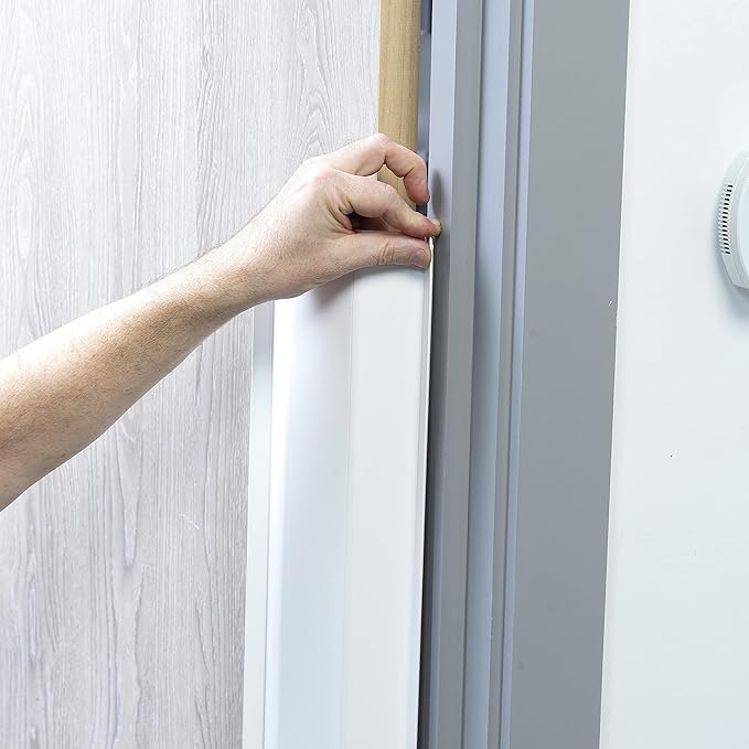 Cardea Child Safety Door Finger Pinch Guard Hinge Protector for The Front of The Door – White (5 Pack)-CubbioJoy