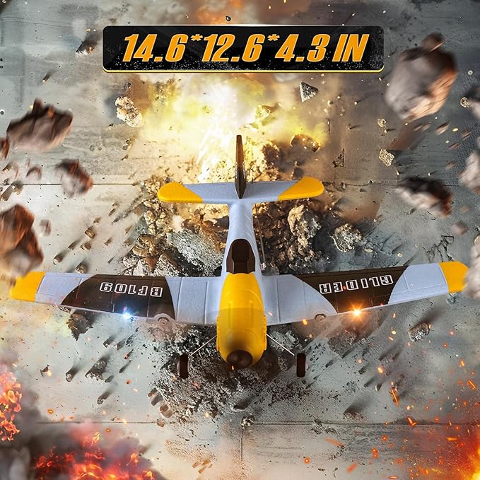 BEZGAR 3 Channel RC Plane, Drones for Kids, 6-axis Gyro Remote Control Airplane, RC Helicopter, Easy Control for Beginners Toys with Colorful LED Navigation Lights-CubbioJoy