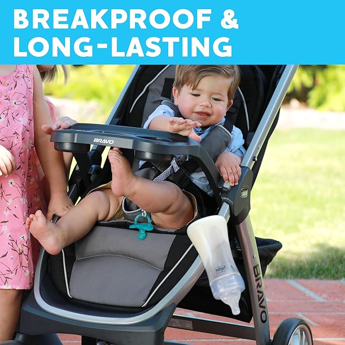 Chicco Duo 9oz. Hybrid Baby Bottle with Invinci-Glass Inside and Plastic Outside | Dishwasher, Bottle Warmer, and Electric Sterilizer Safe | Intui-Latch Nipple | Clear/Grey-CubbioJoy