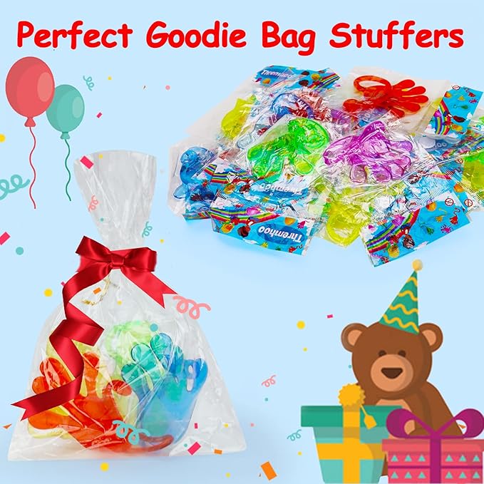 40 Pcs Sticky Hands For Kids Party Favor Goodie Bag Stuffer Stretchy Treasure Box Toy Exchange Classroom Prize Bulk Toy Pinata Filler School Gift Bag Small Favors Slap Hand Christmas Party Supplies-CubbioJoy