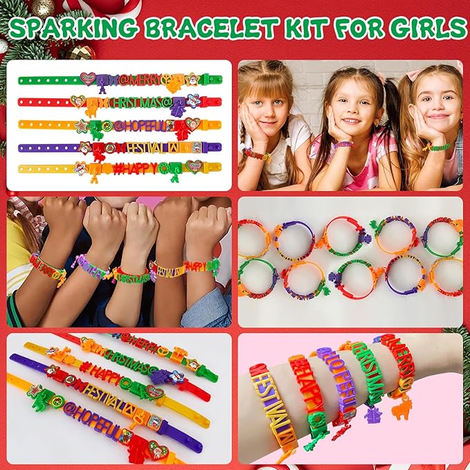 Art & Craft Kits for Kids, DIY Friendship Bracelet Making Kit for Girls, Jewelry Making, Halloween Gifts for Ages 5-12, Toys for Ages 5, 6, 7, 8, 9, 10, 11, 12 Years Old, Party Craft Activity-CubbioJoy