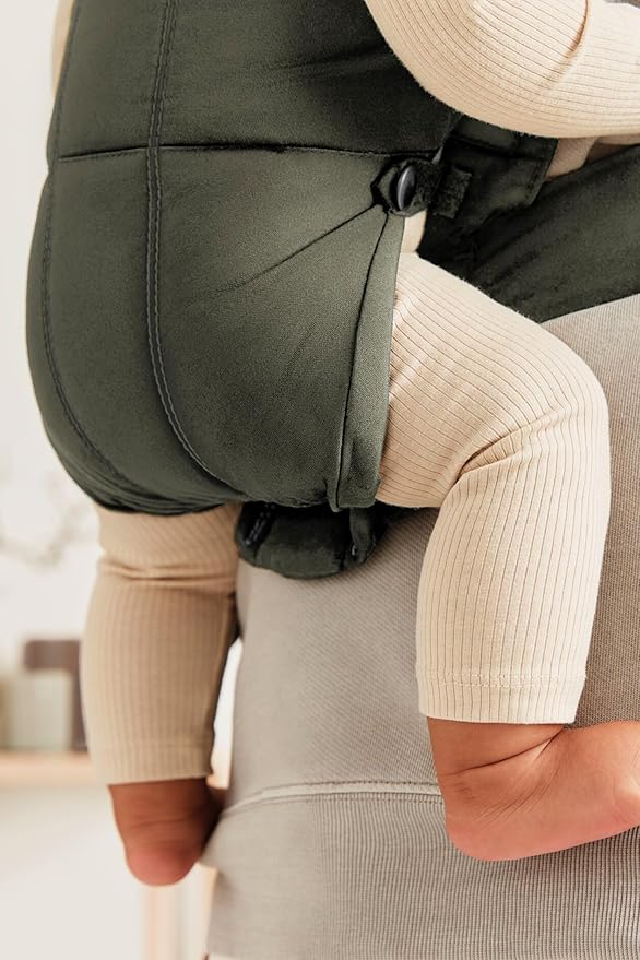 BabyBjörn Baby Carrier Mini, Woven, Dark Green-CubbioJoy