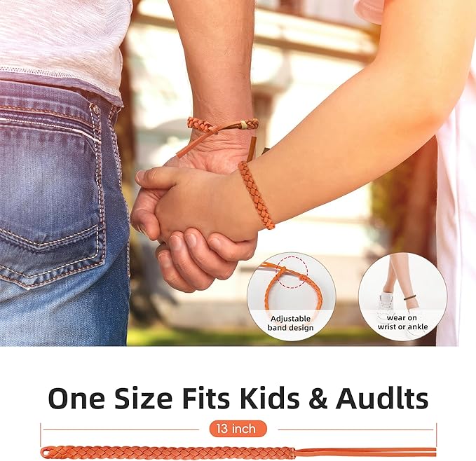 36 Pack Mosquito Repellent Bracelets, DEET-Free Natural Bands, PU Leather Insect & Bug Repellent Wrist Bands for Kids & Adults, Individually Wrapped-CubbioJoy