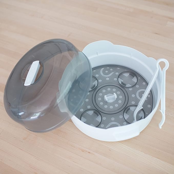 Dr. Brown's Microwave Steam Sterilizer for Baby Bottles, Nipples, Bottle Parts, Pacifiers, Teethers and Breast Pump Parts-CubbioJoy