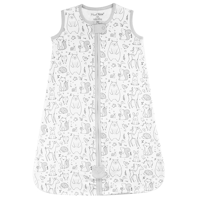 Baby Sleep Sack 1.0 TOG, Organic Cotton Baby Wearable Blanket with Two-Way Zipper, Swaddle Transition Baby Sleeping Bag, All-Season Sleep Sack for Newborn Infant Toddler Boy Girl, 24-48 Months, 1-Pack-CubbioJoy