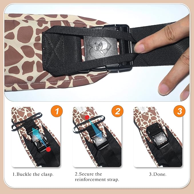 Baby Carrier Newborn to Toddler-Adjustable Baby Sling Carrier,Toddler Carrier for 25-60lbs,Comfortable Baby Sling for Hands-Free Carrying (Coral Leopard Print)-CubbioJoy