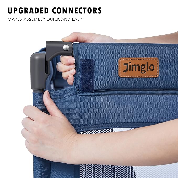 Baby Playpen Foldable, Playard for Babies and Toddlers, Portable Playpen Activity Center with 50 Balls+2 Handles for Travel, Indoor & Outdoor Play Pen with Mesh 50''x50''-CubbioJoy