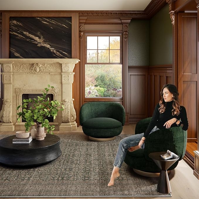 Boho Washable Kitcheh Rug for Entryway: Door Mat Indoor Entrance 2x3 Small Throw Rug Stain Resistant Non-Slip Low Pile Soft Carpet for Kitchen Front Door Indoor Entrance Entry Bedroom-CubbioJoy