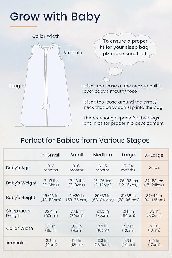TotAha Toddler Sleep Sack 2T-4T, Soft Wearable Blanket Baby Sleep Bag, Light 0.5 TOG or Medium-weight 1.0 TOG Sleeping Sacks-CubbioJoy
