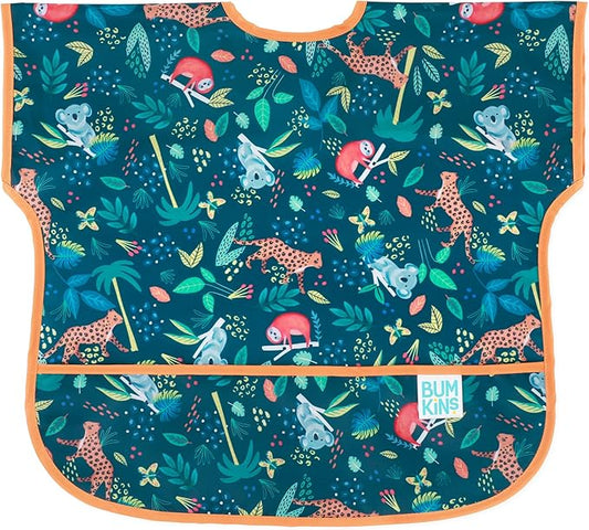 Bumkins Bibs - Toddler Bibs, Waterproof, Large for 1-3 Years, Short Sleeve-CubbioJoy