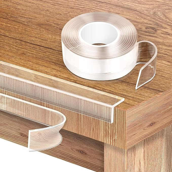 Corner Protectors Baby Proofing,Clear Corner Protector,Soft Edge Protector 16.4ft(5M) Corner Guards Furniture Corner&Edge Safety Bumpers with Upgraded Strong Adhesive for Furniture&Sharp Corners-CubbioJoy