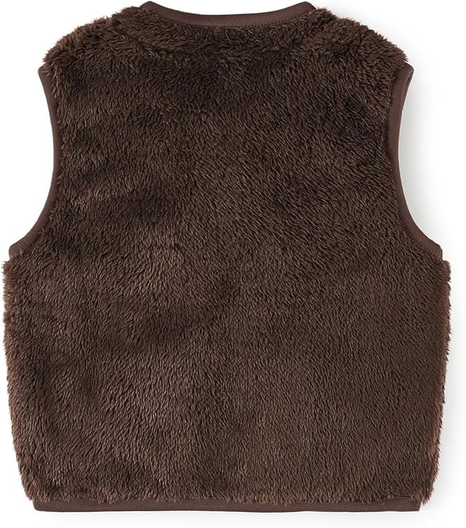 Baby Boys Girls Fleece Vest Zip Up Cute Bear Jackets Fuzzy Fall Winter Warm Clothes Newborn Outwear for Toddler Infant-CubbioJoy